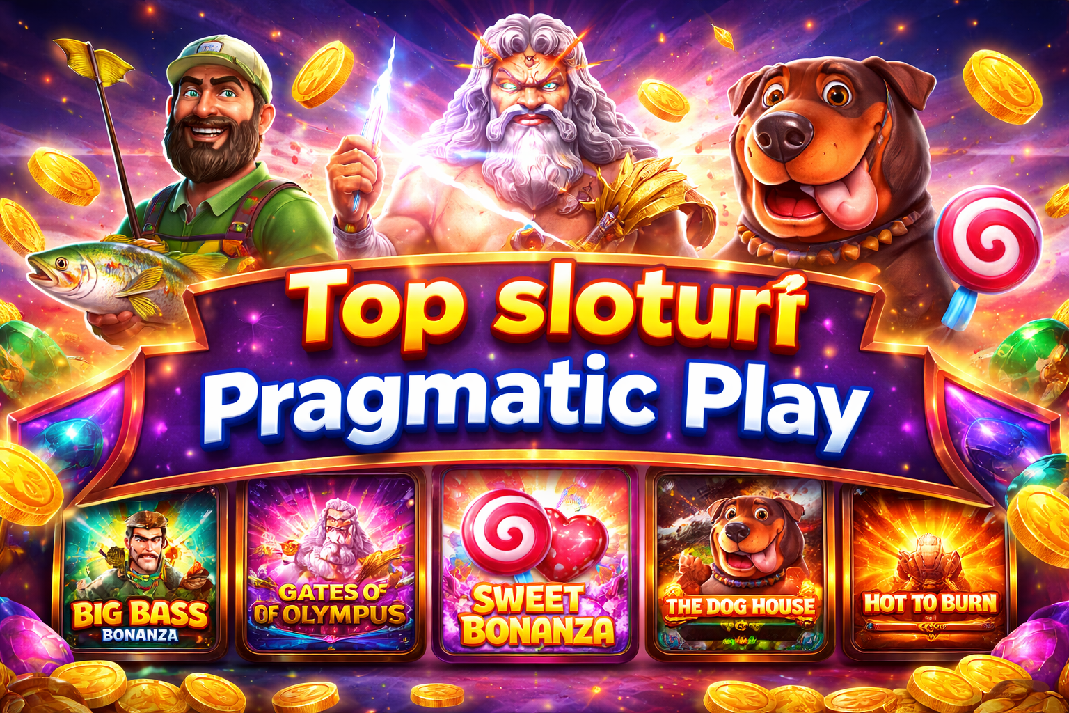 Top sloturi Pragmatic Play – cele mai jucate sloturi demo în 2026
